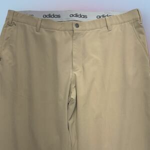 ADIDAS GOLF Men’s 42 x 30 Khaki Tan Performance Pant